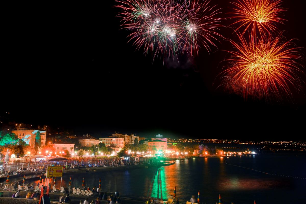 Silvester an der Riviera von Opatija